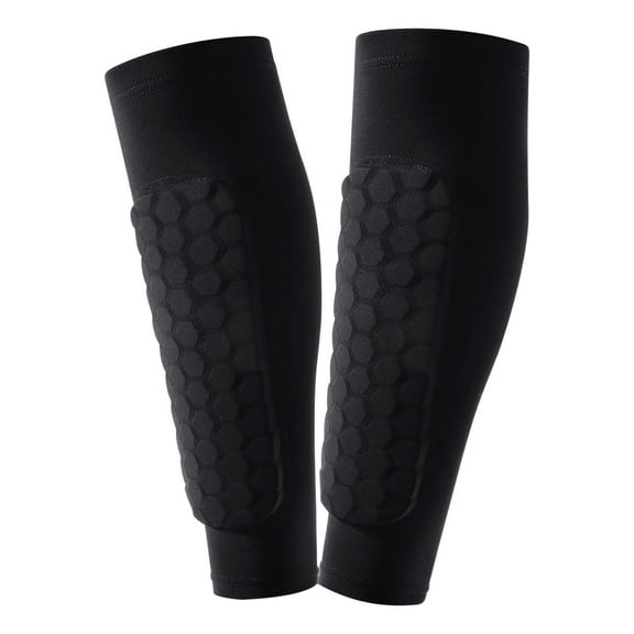 EVA Calf Compression Sleeves 2-PCS, Anti-Impact Leg Guards for Basketball Football Soccer, Breathable Elastic Sports Protection M L XL Sizes, Unisex Muscle Support Recovery Gear
