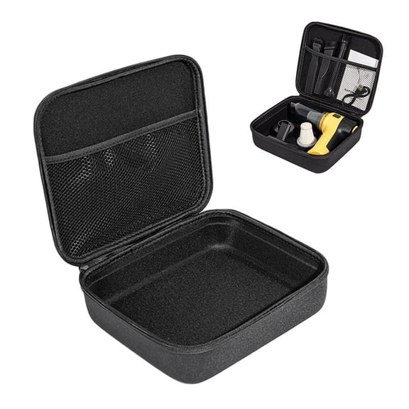 EVA Carrying Case for Portable Vacuum Cleaner, 8.66x7.09x2.76 Inch Hard Shell Storage Bag with Mesh Pocket & Zipper Shockproof Travel Organizer for Car Accessories