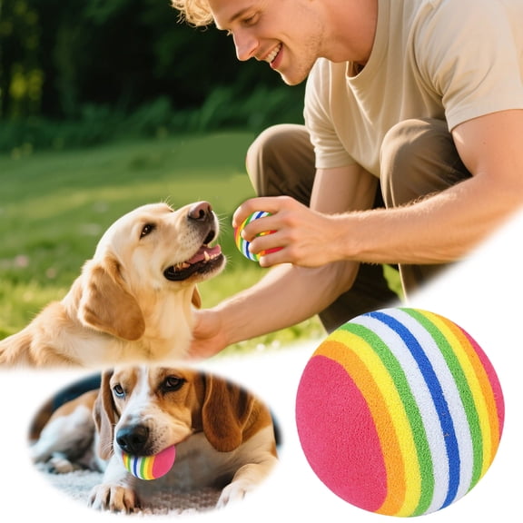 EVA Cat Rainbow Crinkle Kick Toy for Interactive Play Soft Chewable Quiet Indoor Pet