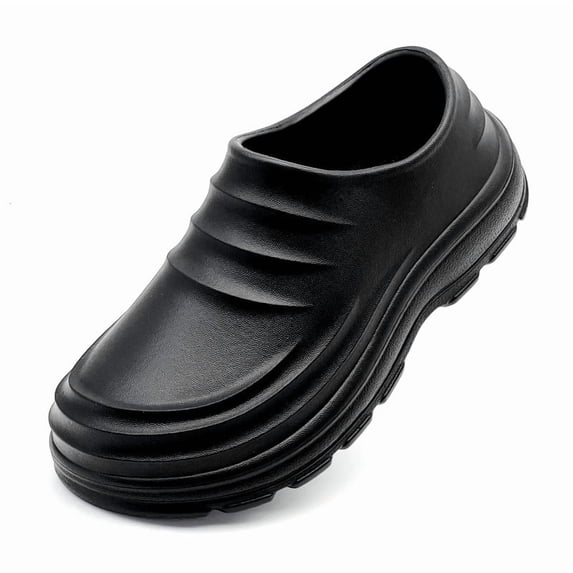 EVA Chef Shoes for Men Non-Slip Work Shoes Water & Oil Resistant Slip On Comfortable Non Slip Kitchen Soft Warehouse Shoes