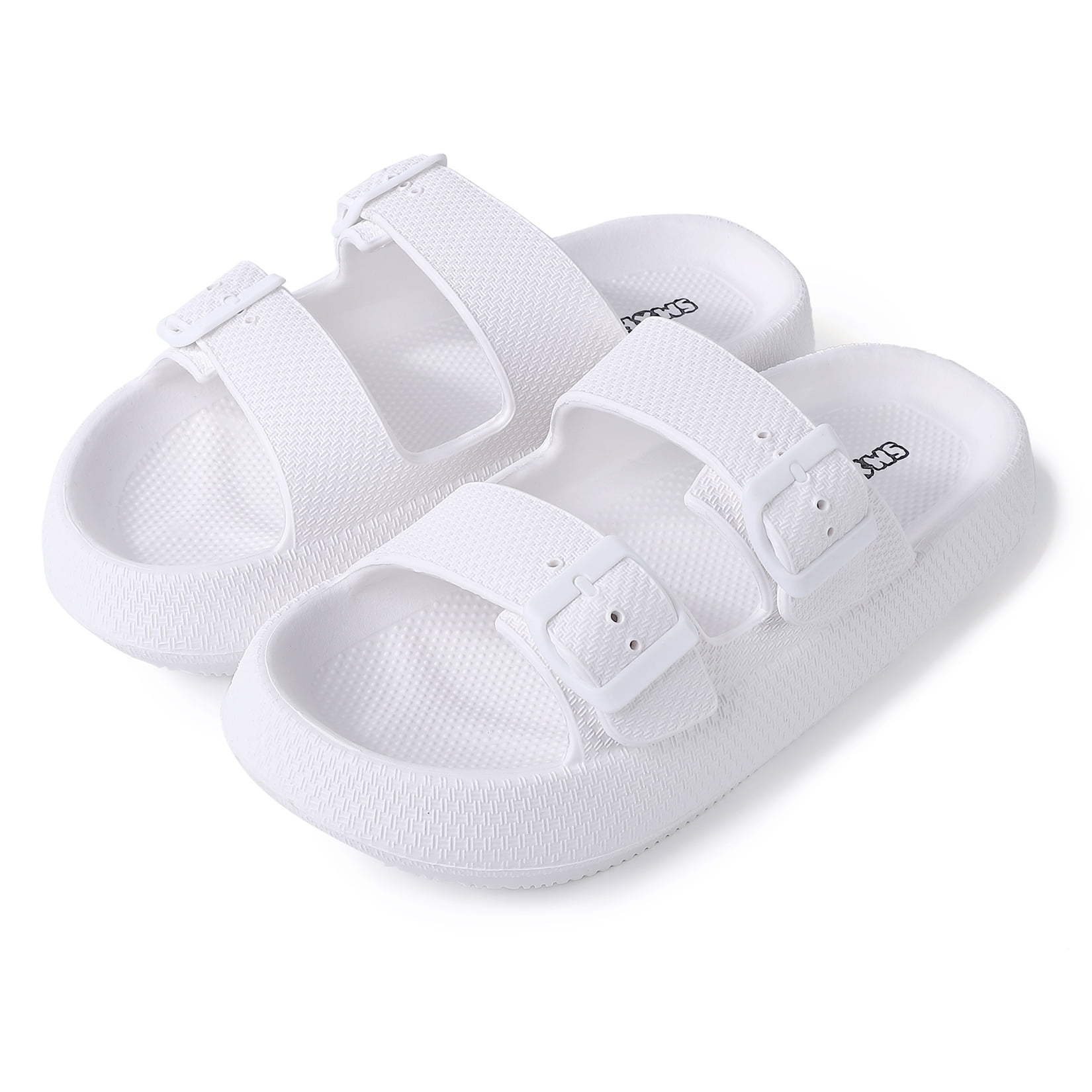 White buckle clearance slides