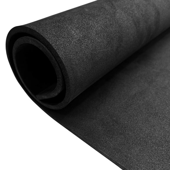 EVA Cosplay Foam Sheets - 6mm Thick Black 14" x 39" Craft Foam Sheets Roll, High Density 86 kg/m for Cosplay Modeling, DIY Projects, Crafts