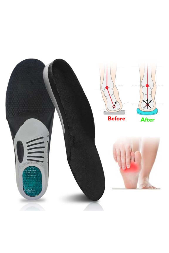 EVA Flat Foot Orthotic Insoles Arch Support Health Shoes Sole Pad Gel Cushion for Shoes Insert Pad Orthopedic Insoles for Feet