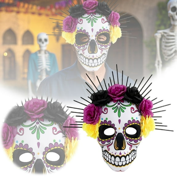 EVA Floral Tied A Festive Accessory For De Los Muertos Halloween And Themed Parties