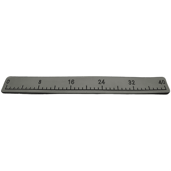 EVA Foam Fish Ruler, Gray Black, 41.9 x 4.5 in, Self-Adhesive Marine Decking Tape, Non-Slip Watersport Measurement Tool, Waterproof, Wear-Resistant for Fishing Kayak Yacht