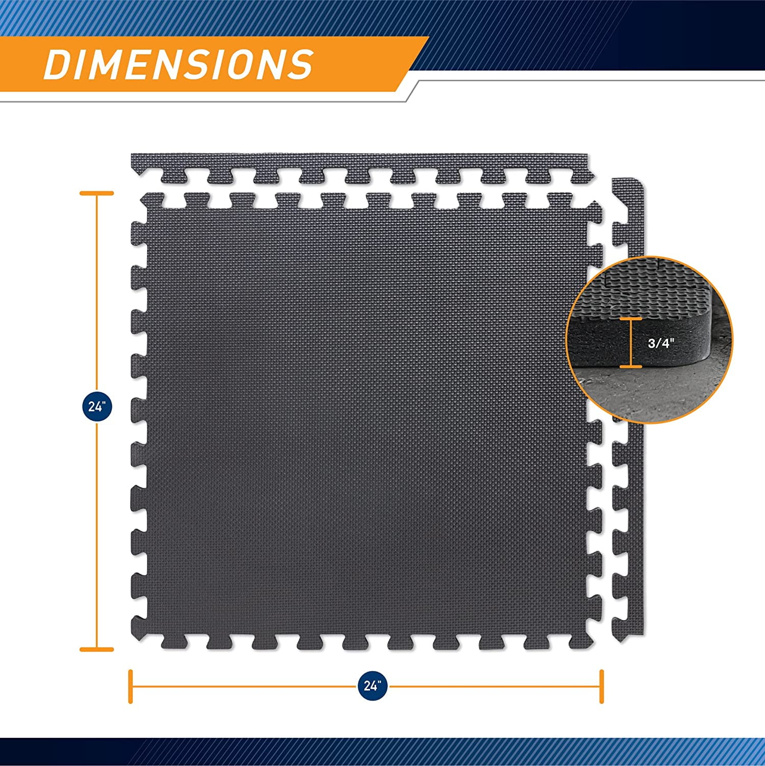 EVA Foam Interlocking Flooring Mat High Density Non-Slip Tiles for Fitness Equipment Workout Cushion and Floor Protection