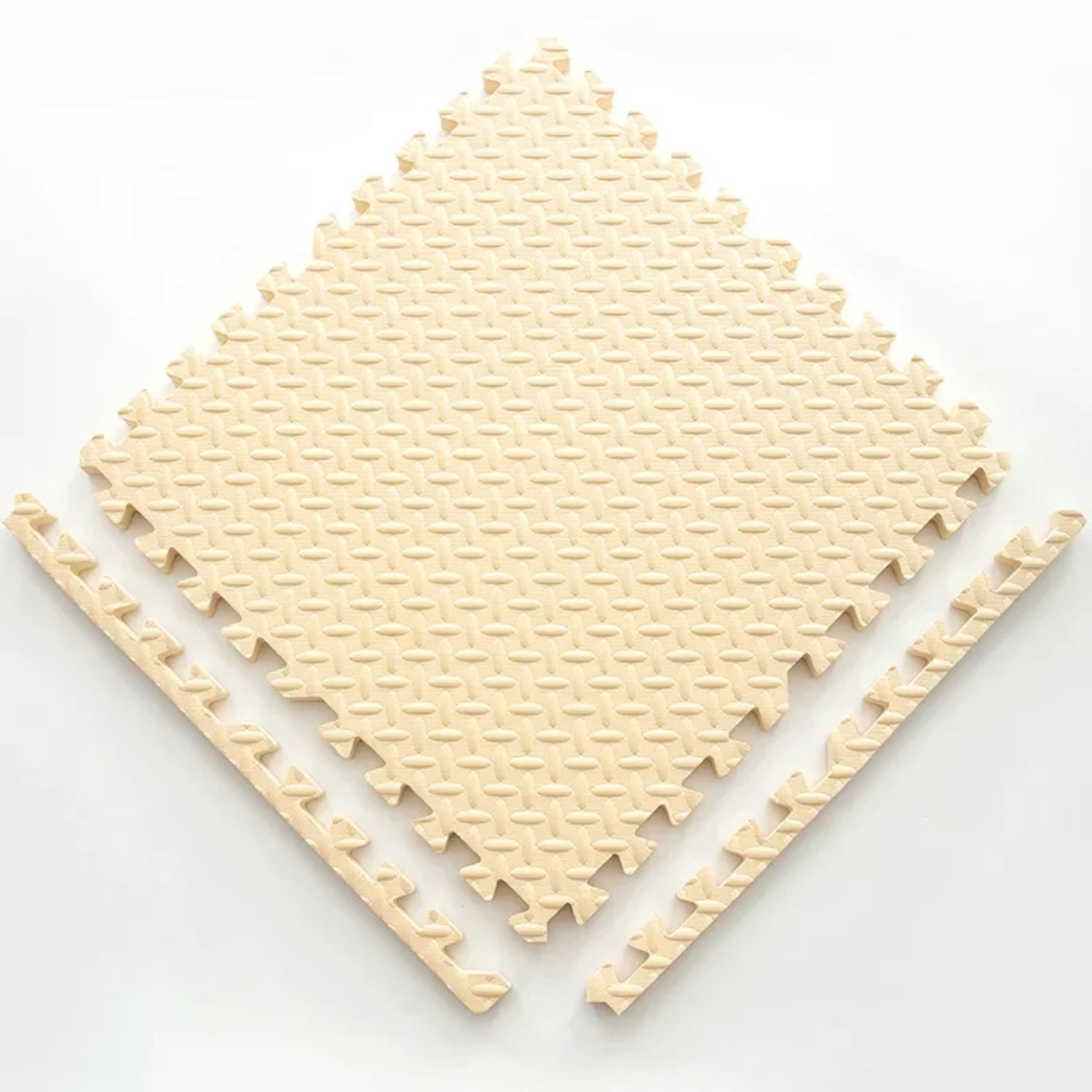 EVA Foam Interlocking Puzzle Floor Mat, 30x30cm Thick Checkered Foam ...