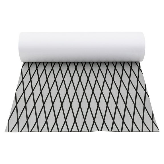 Gray+Black Anti-skid EVA Foam Marine Boat Flooring Mat Yacht Faux Teak Decking Sheet Carpet