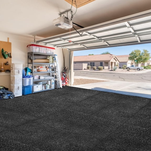 EVA Foam Puzzle Exercise Mat, ½" Thick, Rubber Top, 12 Interlocking Tiles 48 SQ FT – Heavy-Duty Home Gym Flooring for Equipment, Yoga, MMA & Intensive Workouts