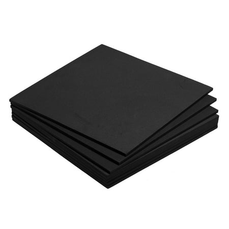 EVA Foam Sheets Black 9.8 Inch x 9.8 Inch 5mm Thick Crafts Foam Sheets Pack of 8