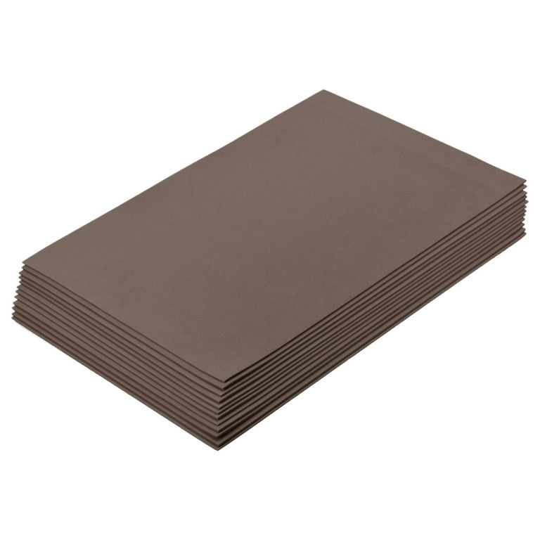 EVA Foam Sheets Brown 17.72 x 11.81 Inch 2mm Thickness for Crafts DIY, 12  Pcs
