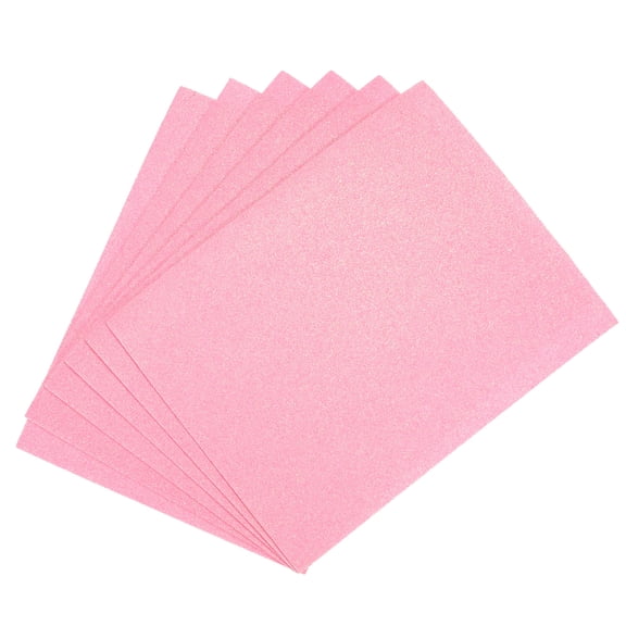 EVA Foam Sheets Glitter Light Pink 10.8 x 8.5 Inch 2mm Thick Crafts Foam 15Pcs
