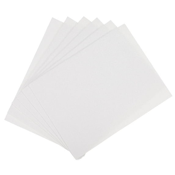 EVA Foam Sheets Glitter White 10.8 Inch x 8.5 Inch 2mm Thick Crafts Foam 10Pcs