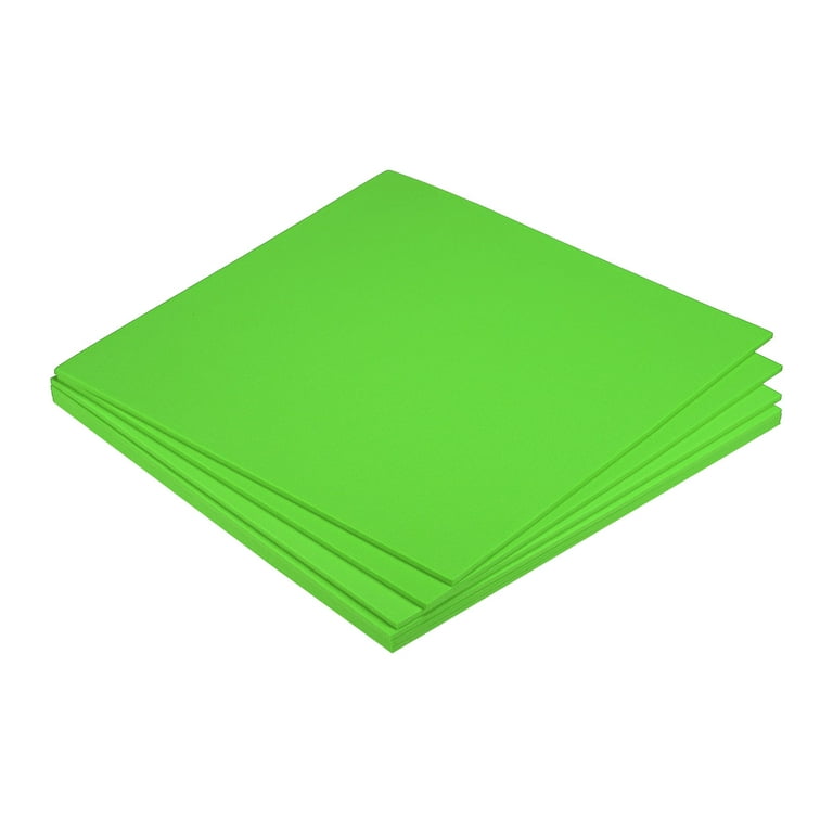 EVA Foam Sheets Green 9.8 Inch x 9.8 Inch 3mm Thick Crafts Foam Sheets Pack  of 6 