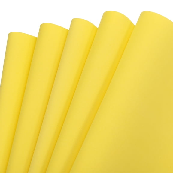 EVA Foam Sheets Lemon Yellow 19.7 Inch x 35.4 Inch 1mm Thick Crafts Foam Pack of 5