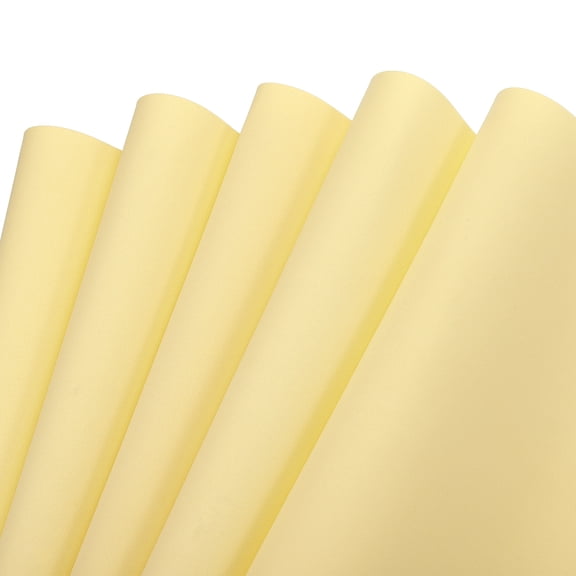 EVA Foam Sheets Light Yellow 19.7 Inch x 35.4 Inch 1mm Thick Crafts Foam Pack of 5
