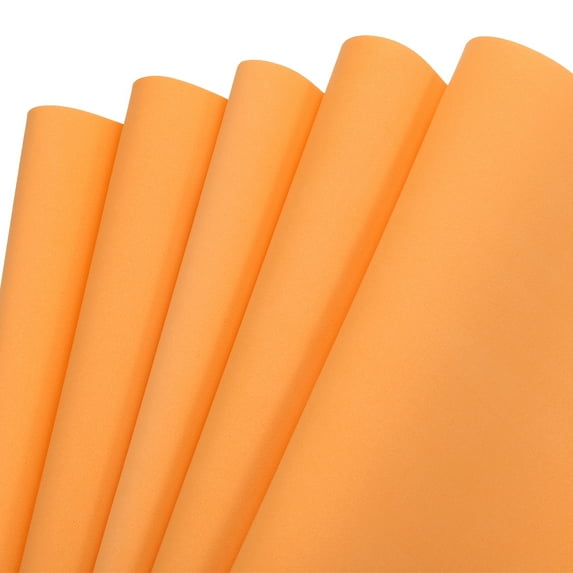 EVA Foam Sheets Orange 19.7 Inch x 17.7 Inch 0.8mm Thick Crafts Sheets 10Pcs