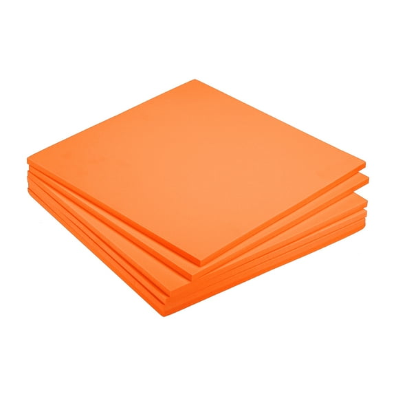 EVA Foam Sheets Orange 9.8 Inch x 9.8 Inch 5mm Thick Crafts Foam Sheets 8Pcs