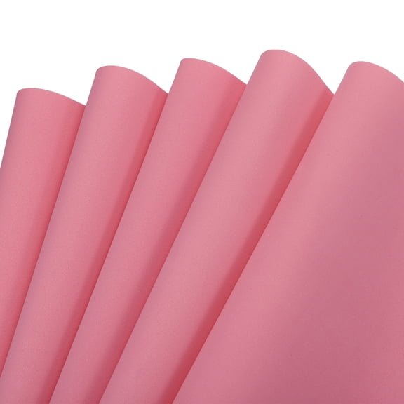 EVA Foam Sheets Pink 19.7 Inch x 17.7 Inch 0.8mm Thick Crafts Foam Sheets 5Pcs