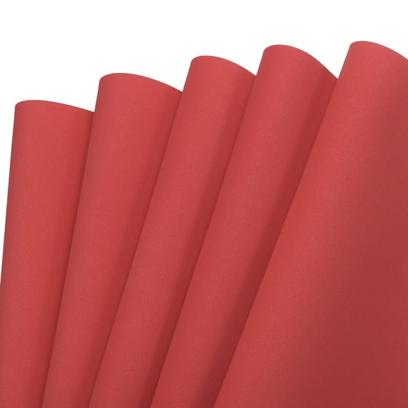 EVA Foam Sheets Red 19.7 Inch x 35.4 Inch 1mm Thick Crafts Foam Pack of 5