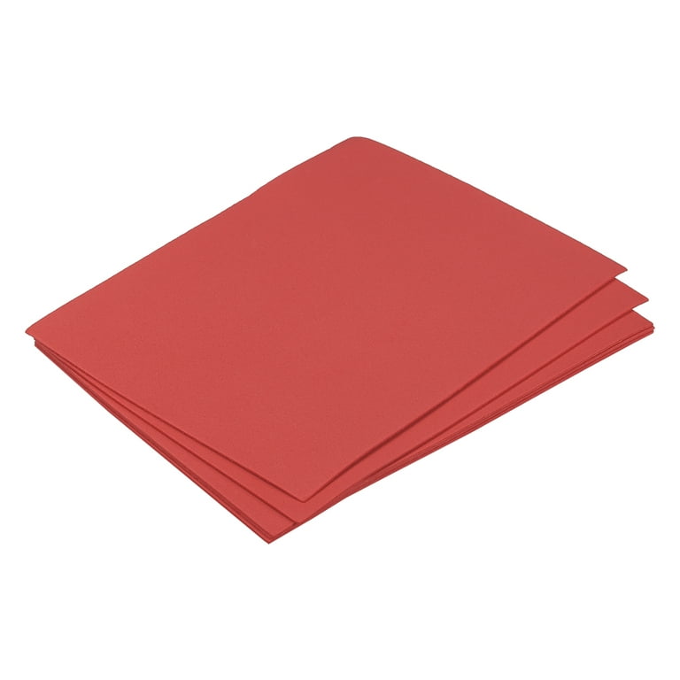 Eva Foam Sheets Red 8.2 inch x 5.9 inch 2mm Thickness for Crafts DIY 5pcs | Harfington