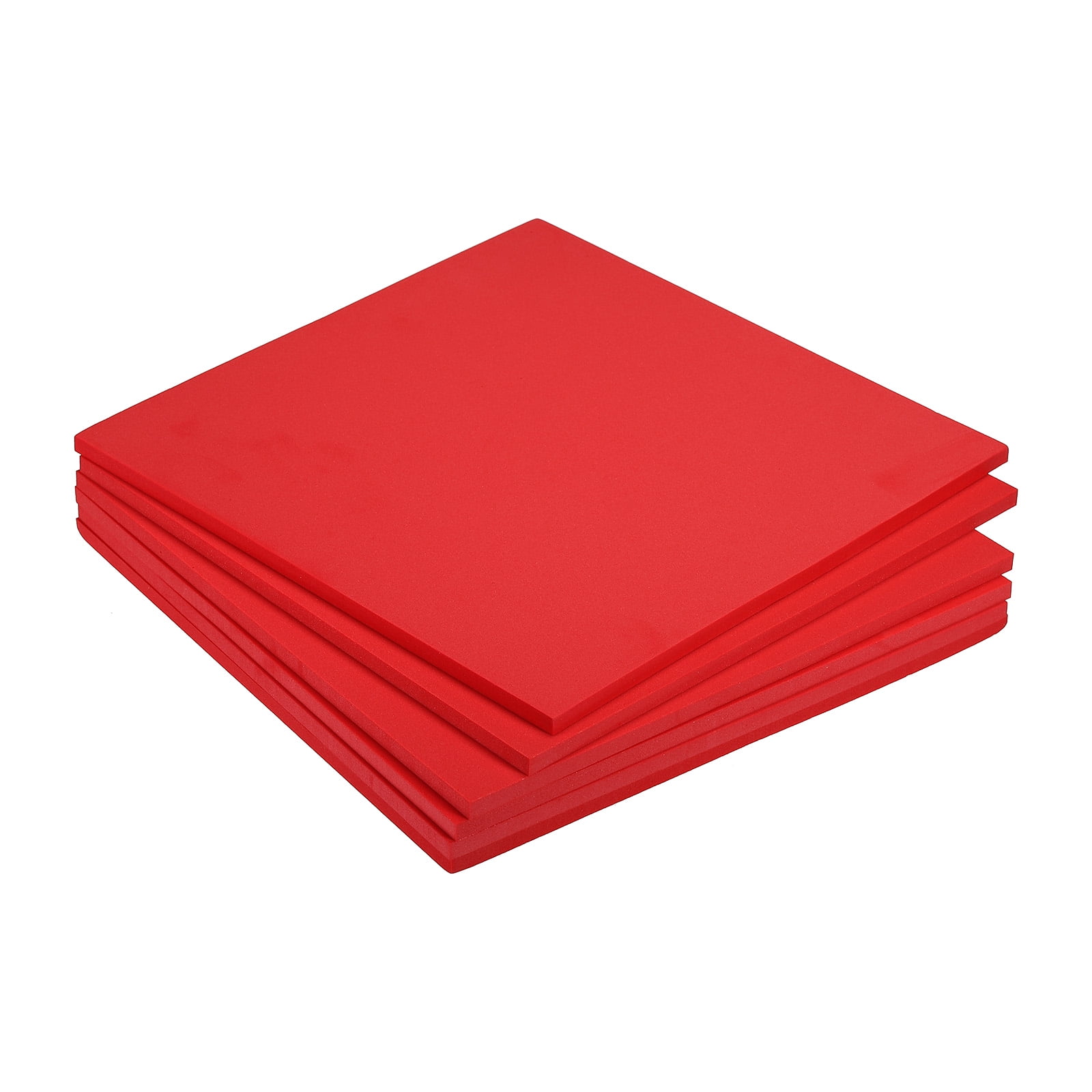 EVA Foam Sheets Red 9.8 Inch x 9.8 Inch 7mm Thick Crafts Foam Sheets