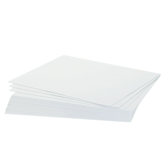 EVA Foam Sheets White 10.8 x 8.5 Inch 1.7mm Thick Crafts Foam Sheets 20Pcs