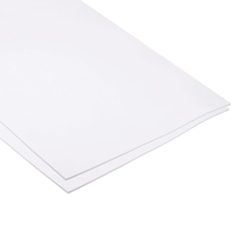 Uxcell EVA Foam Sheets White Self Adhesive Back 6.56ft x 11.8 Inch