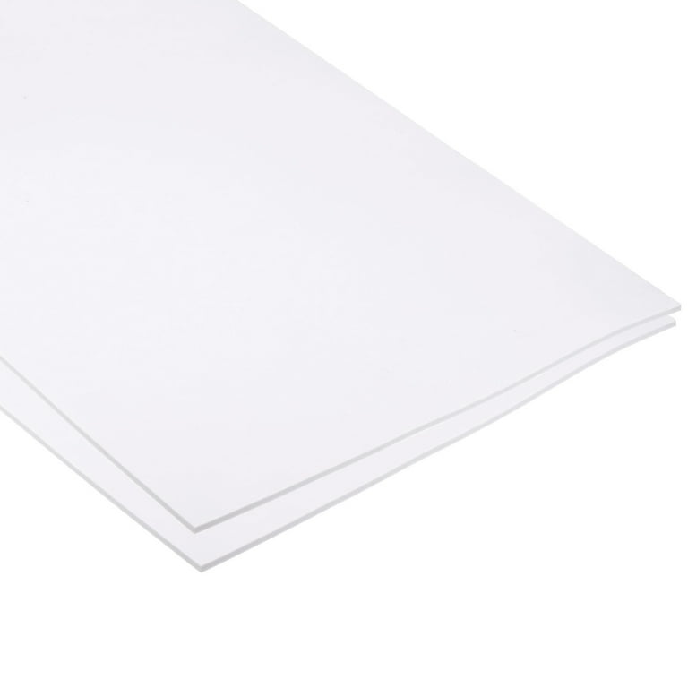 Uxcell EVA Foam Sheets White Self Adhesive Back 6.56ft x 11.8 Inch 1mm  Thickness 