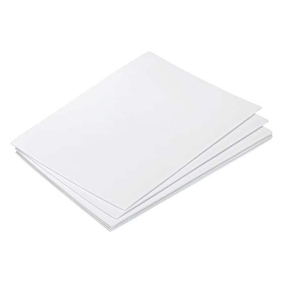 Uxcell 5Pcs EVA Foam Sheets 2mm Thickness for Art Crafts DIY White 2mm