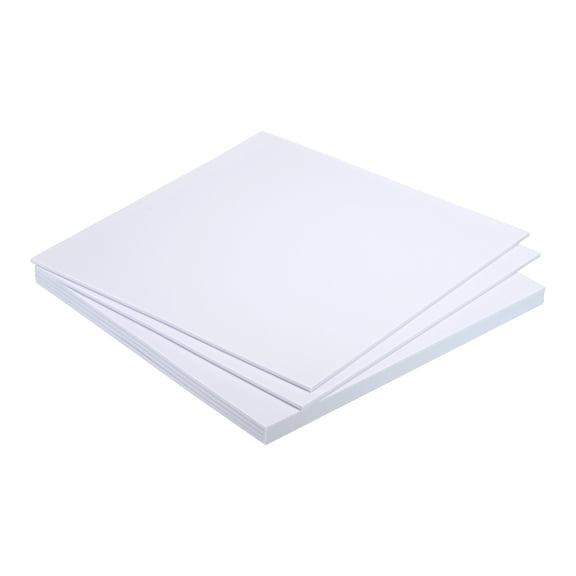 EVA Foam Sheets White 9.8 Inch x 9.8 Inch 3mm Thick Crafts Foam Sheets Pack of 6