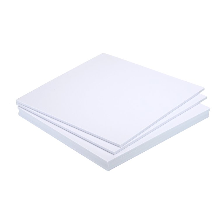 EVA Foam Sheets White 9.8 Inch x 9.8 Inch 5mm Thick Crafts Foam Sheets Pack  of 6