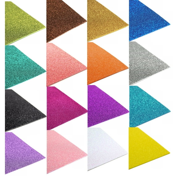 EVA Foam sheets reg & glitter eva 12x18 10 pc kids craft arts goma