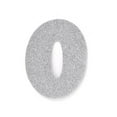 thumbnail image 1 of EVA Glitter Foam Number Cut Out "0", Silver, 4-1/2-Inch, 12-Count, 1 of 1