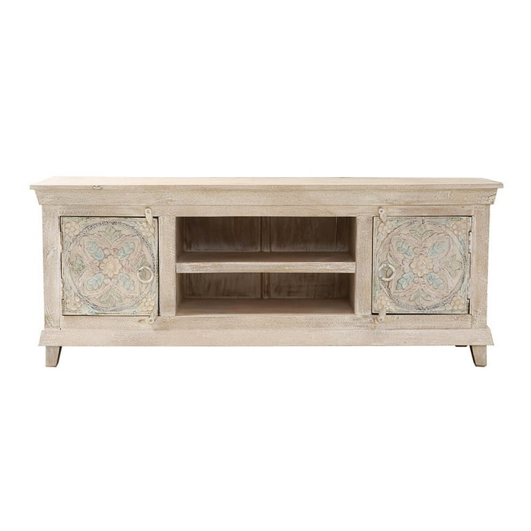 Hand carved tv console online