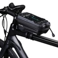 thumbnail image 1 of EVA Hard Shell Mountain Bike Bag Bicycle Front Beam Bag Suitable For 6.1-6.8 " Phones With Rain Cover Quick Release Reflective, 1 of 10