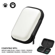 EVA Hard Shell Protective Case for R35S/R36S Handheld Game Console - Shockproof Dustproof Travel Storage Bag with Custom Foam Insert, Portable Carrying Case for Retro Gaming Console Accessories