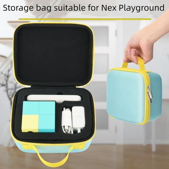 EVA Hard Shell Storage Bag for Nex Playground - Portable Dustproof Shockproof Case for Video Game System & Accessories