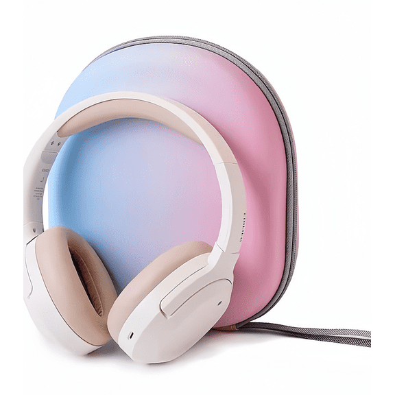 EVA Hard Travel Case Compatible with Edifier W820NB & Other Over-Ear Bluetooth Headphones, Protective Macaroon Color Storage Shell with Anti-Crush Design