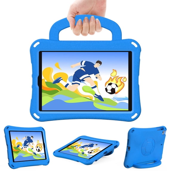 EVA Kids Case for iPad mini 1/2/3/4/5, Lightweight Convertible Handle Stand Child-Proof Shockproof Protective Rugged Case for iPad mini 1/2/3/4/5, Blue
