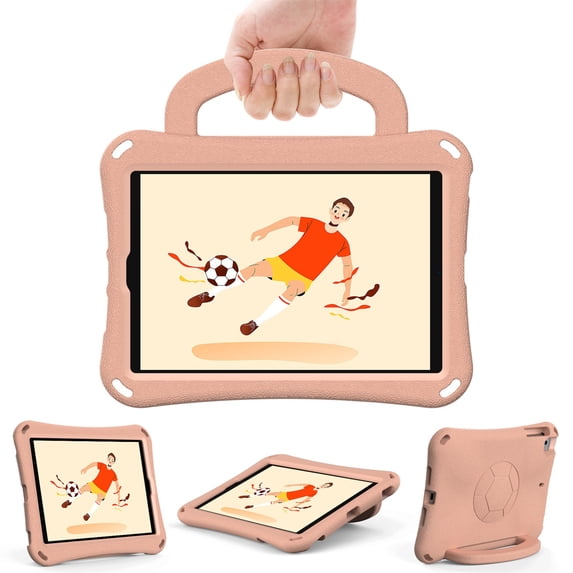 EVA Kids Case for iPad mini 1/2/3/4/5, Lightweight Convertible Handle Stand Child-Proof Shockproof Protective Rugged Case for iPad mini 1/2/3/4/5, Pink
