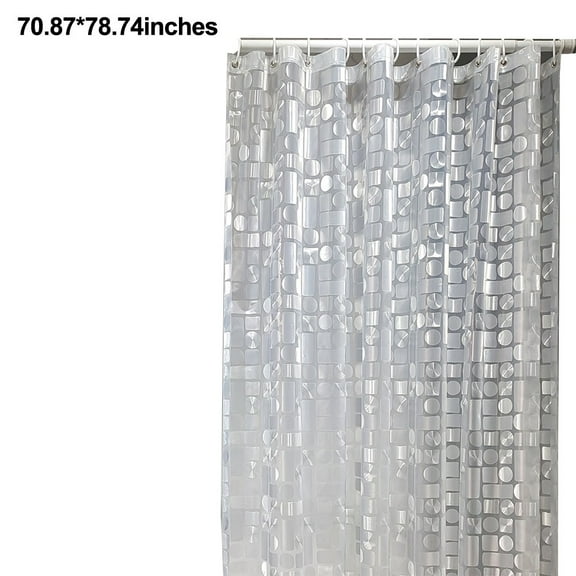 EVA Material Translucent Shower Curtain Perfect Addition to Your Bathroom