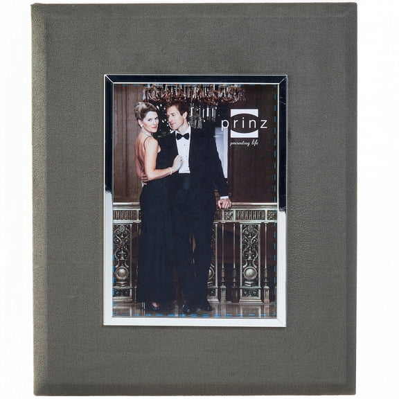 EVA Olive faux suede w chrome inner band by Prinz - 5x7