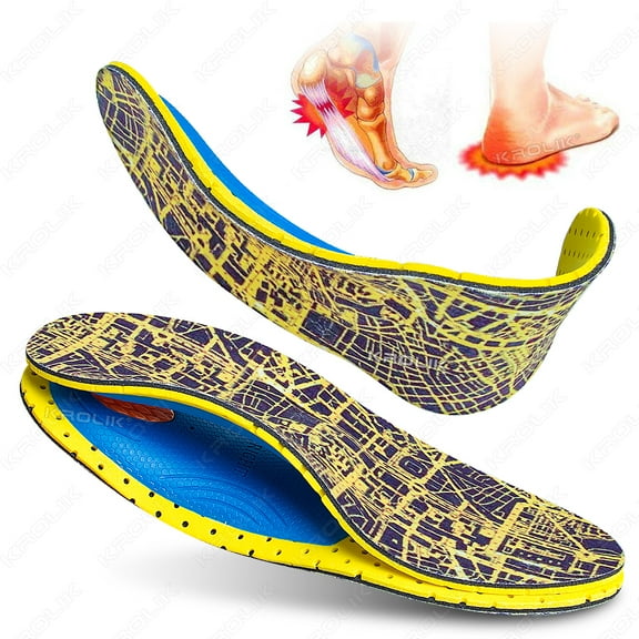 EVA Orthopedic Insoles Orthotics Flat Foot Health Sole Pad For Shoes Insert Arch Support Pad For Plantar Fasciitis Men Woman