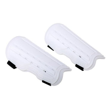 EVA Padded Soccer Football Shin Guards Pads Protector & Adjustable Straps White