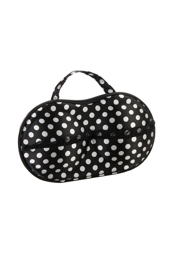 EVA Portable Bra Storage Case with Zipper Closure and Handle Travel Underwear Organizer for Luggage Suitcase Protection