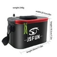 EVA Portable Folding Fishing Bucket for Live Fish Storage and Outdoor