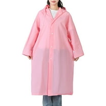 EVA Raincoat Waterproof Rain Poncho Reusable Unisex Men Women Long Clear Rain Wear