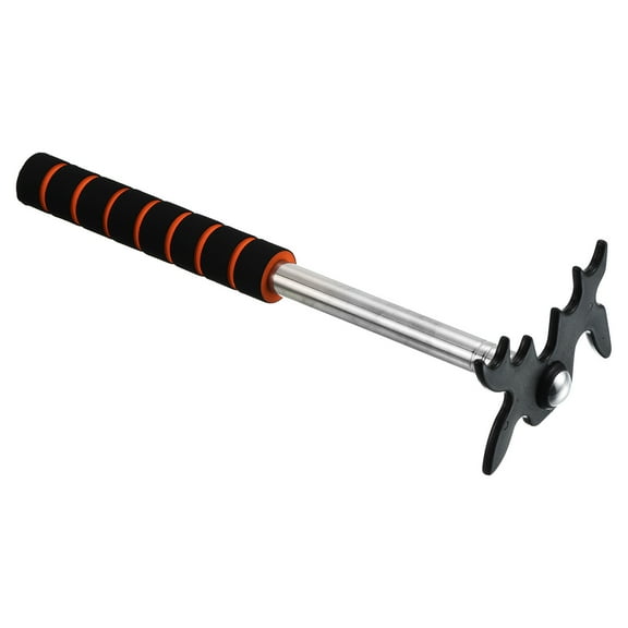 EVA Retractable Billiards Pool Cue Stick Bridge with Removable Plastic Bridge Head, Black