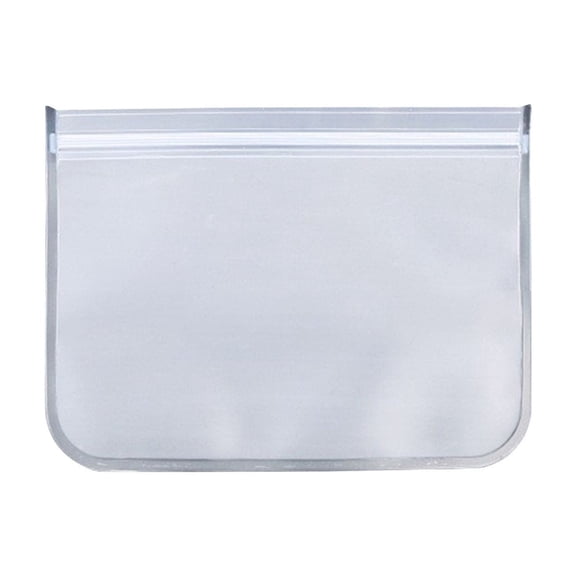 EVA Reusable Food Storage Bags 8.6x7.8 Inch Transparent Freezer Bags Leakproof Preservation For Produce Meat